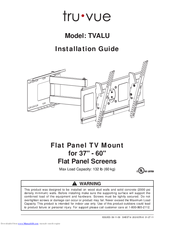 Tru Vue TVALU Installation Manual