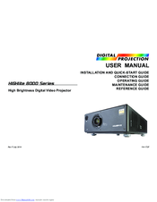 Digital Projection HIGlite 8000 Series User Manual