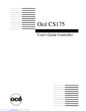 Oce CS175 Phase 3 User's Manual Controller
