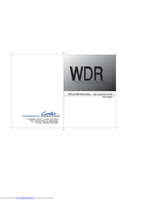 Costar Video Systems WDR series Owner's Manual