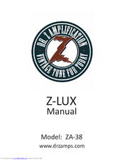 Dr. Z Amplification Z-LUX ZA-38 Manual