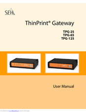 SEH ThinPrint TPG-125 User Manual
