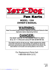 Yerf-Dog 1204 Owner's Manual