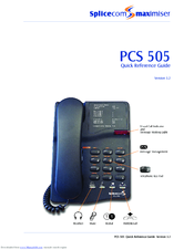 Splicecom PCS 505 Quick Reference Manual