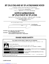 Whirlpool UXT4136ADB0 Installation Instructions And Use & Care Manual