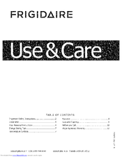Frigidaire FFET1022QB0 Use & Care Manual