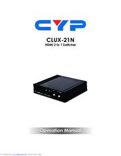 CYP CLUX-21N Operation Manual