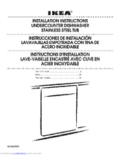 IKEA IUD8500BX1 Installation Instructions Manual