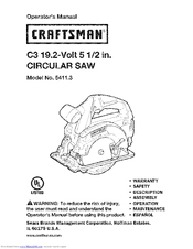 Craftsman 5411.3 Operator's Manual