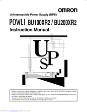 Omron POWLI BU200XR2 Instruction Manual