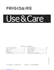 Frigidaire FFRE10C3 Use & Care Manual