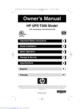 HP Pavilion t500 - Desktop PC Owner's Manual