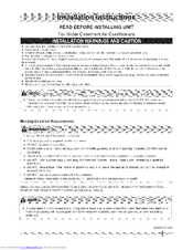 Frigidaire FFRS10C2Q10 Installation Instructions Manual
