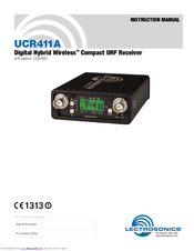 Lectronics UCR411A Instruction Manual