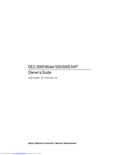 Dec 3000 500 Owner's Manual