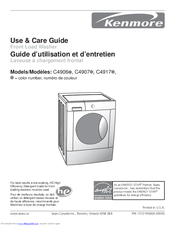 Kenmore C4917 Series Use & Care Manual