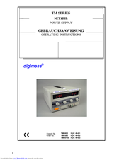 digimess TM1580 Operating Instructions Manual