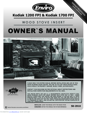 Enviro Kodiak 1200 FPI Owner's Manual