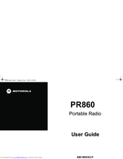Motorola PR860 User Manual