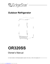 EdgeStar OR320SS Owner's Manual