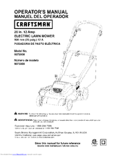 Craftsman 6073308 Operator's Manual