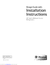 GE ZICP360NXDRH Installation Instructions Manual
