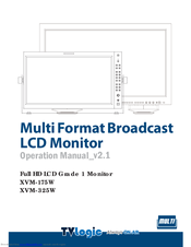 TVLogic XVM-175W Operation Manual