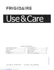 Frigidaire FFRE08L3Q11 Use & Care Manual