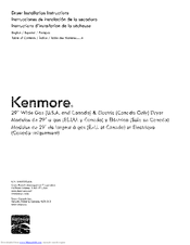Kenmore 11075202310 Installation Instructions Manual