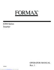 Formax 6304 Series Operator's Manual
