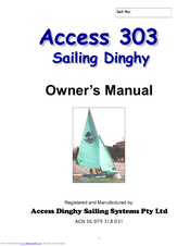 Access Dinghy Sailing 303 Single Seater Owner's Manual