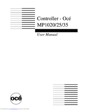 Océ MP1020 User Manual
