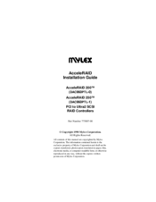 Mylex AcceleRAID 205 Installation Manual
