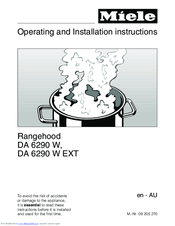 Miele DA 6290 W EXT Operating And Installation Instructions