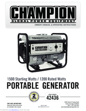Champion 42436 User Manual