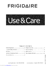 Frigidaire FFRU17B2QWA Use & Care Manual