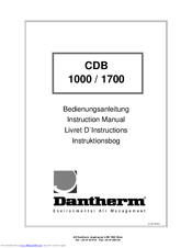 Dantherm CDB 1000 Instruction Manual