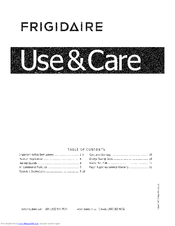 Frigidaire FFRS10C2Q10 Use & Care Manual