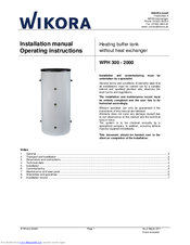 Wikora WPH 300 Installation Manual