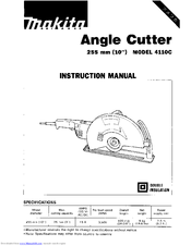 Makita 4110C Instruction Manual