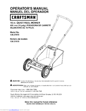 Craftsman 138.37670 Operator's Manual