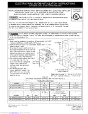 Electrolux FGEW2765PFC Installation Instructions Manual