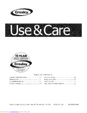 Crosley CAHWE12ER410A11 Use & Care Manual
