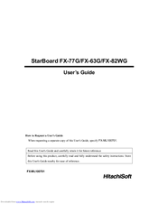 HitachiSoft StarBoard FX-77G User Manual