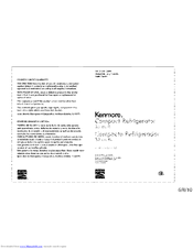 Kenmore 255.99763 Use & Care Manual
