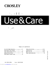Crosley CRE3580QSA Use & Care Manual