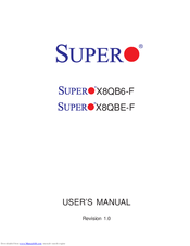 Supero X8QB6-F User Manual