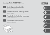 Epson PX650 Series Basic Operation Manual