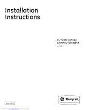 GE ZV900SL3SS Installation Instructions Manual