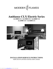 Modern Flames AL2000CLX Installation And Service Instructions Manual